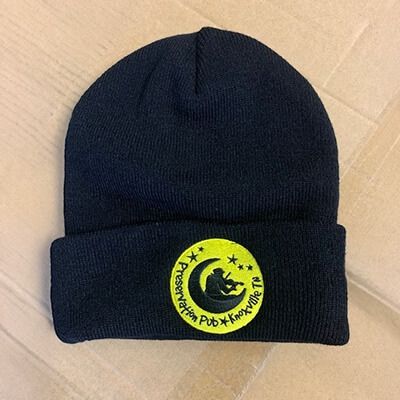 Navy beanie cap