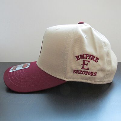 Beige statement cap Beige statement cap