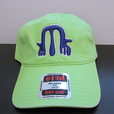 Neon green embroidered cap Neon green embroidered cap