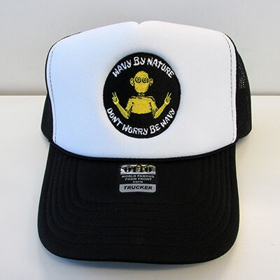 Black and white mesh cap Black and white mesh cap