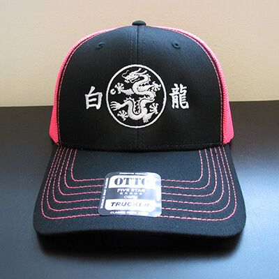Black red graphic cap