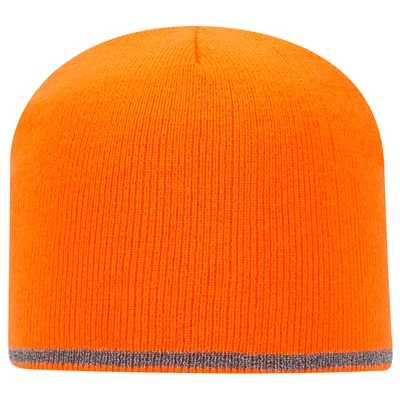 OTTO CAP 9 Classic Knit Beanie w/ Reflective Stripe