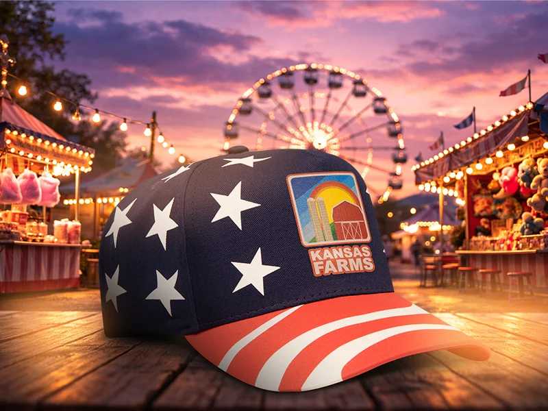 5 Panel Mid Profile Baseball Cap