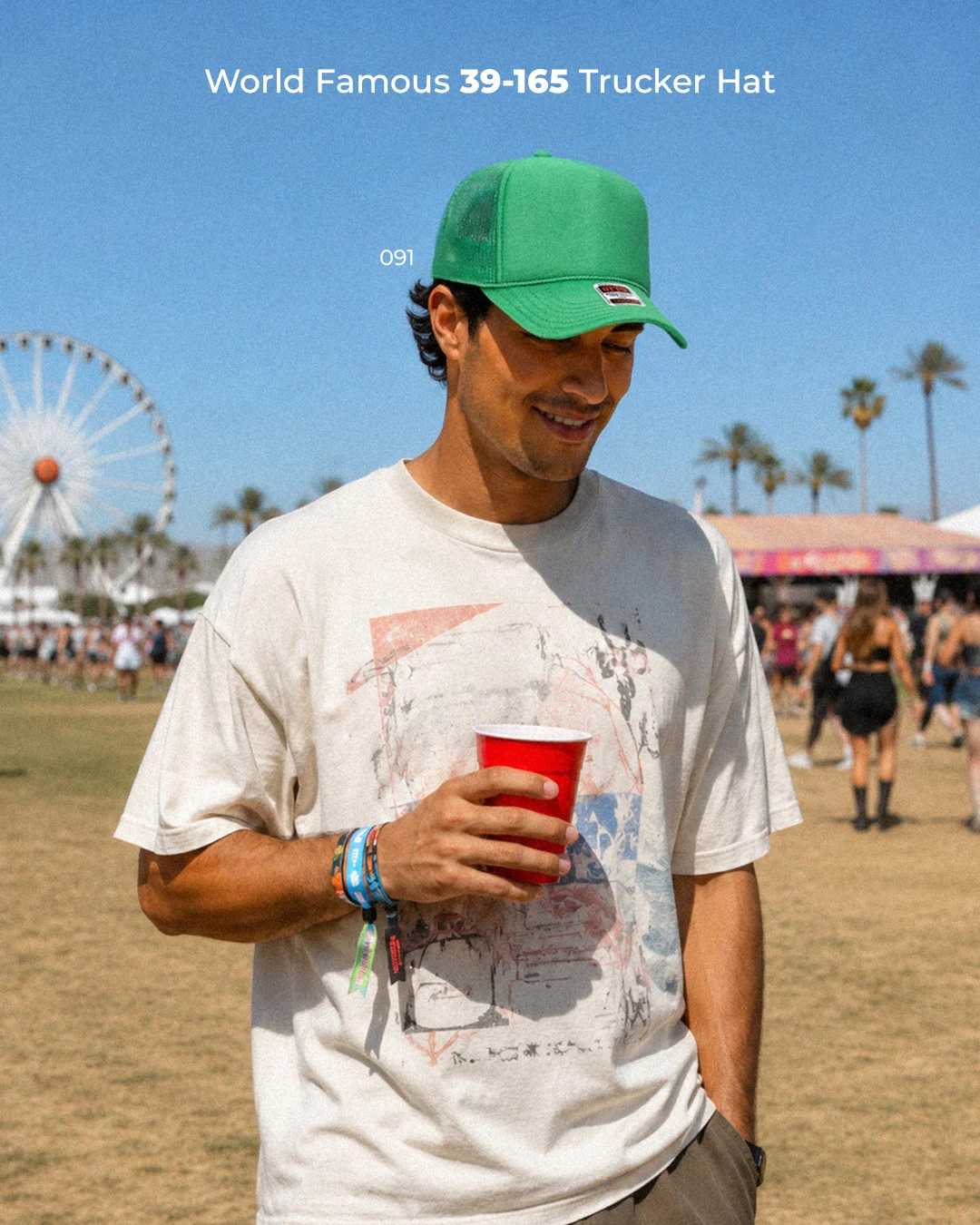 world famous 39-165 trucker hat
