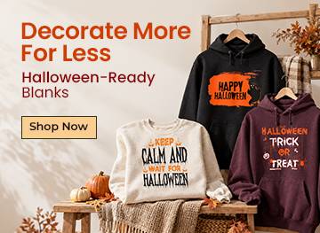 Blank & Custom Halloween Apparel Deals