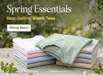 Spring essentials best selling Blank tees