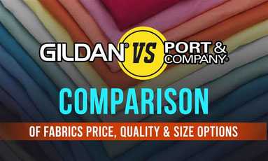 Gildan vs Port & Co: Comparison of Fabrics, Price, Quality & Size Options