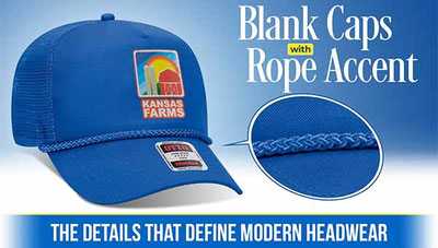 Blank Caps with Rope Accent: The Details That Define Modern Headwear