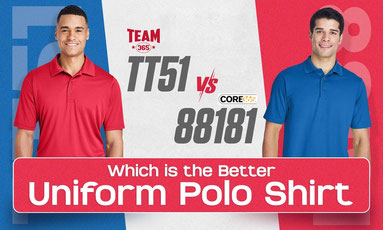 Team 365 TT51 vs. Core 365 88181: Which is the Better Uniform Polo Shirt?