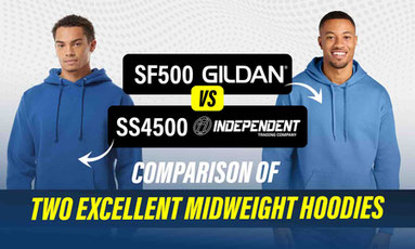 Independent Trading Company SS4500 vs. Gildan SF500: Comparison of Two Excellent Midweight Hoodies