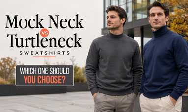 Mock Neck vs Turtleneck Sweatshirts: Which One Should You Choose? Mock Neck vs Turtleneck Sweatshirts: Which One Should You Choose?