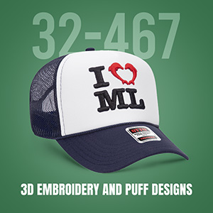 3D Embroidery and Puff Designs