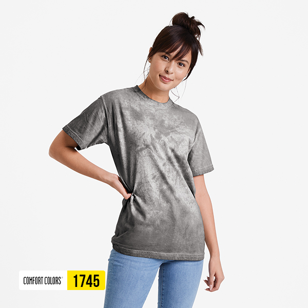 Comfort Colors 1745 garment dyed grey t shirt soft casual unisex apparel