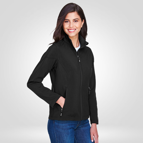 Core 365 78184 ladies cruise two layer fleece bonded jacket lightweight corporate outerwear