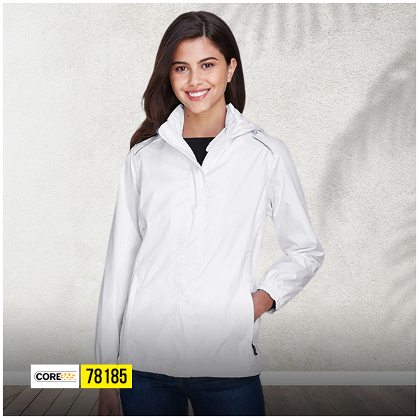 Core 365 78185 Ladies Lightweight Jacket – Grey Water-Resistant Outerwear Core 365 78185 ladies grey lightweight jacket water resistant outerwear for corporate and outdoor use