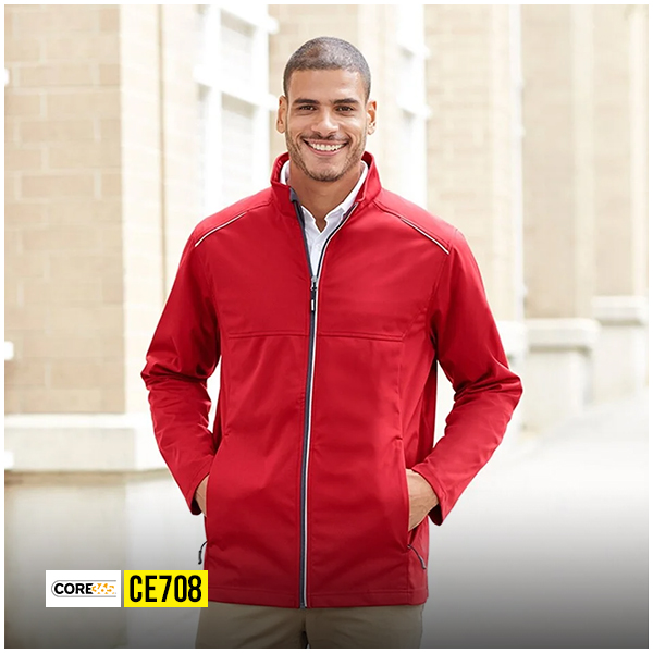 Core 365 CE708 red soft shell jacket lightweight water resistant corporate outerwear