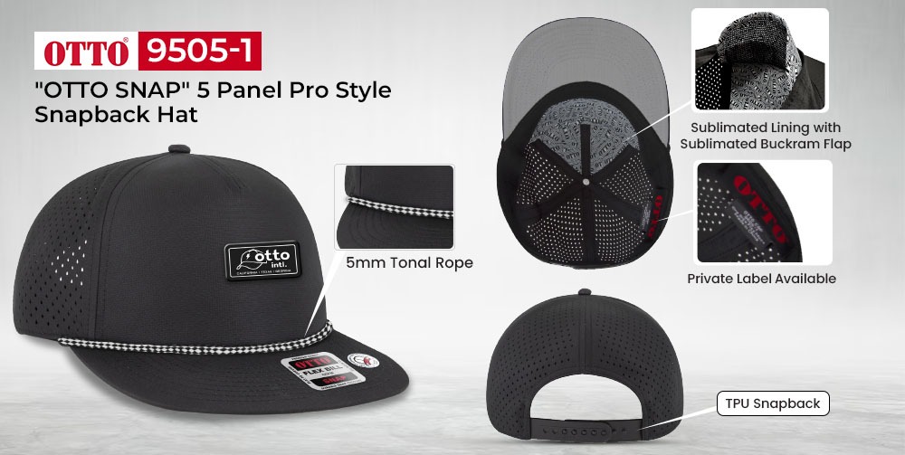 Features of OTTO 9505-1 Snapback Hat