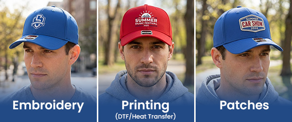 Different hat customization methords