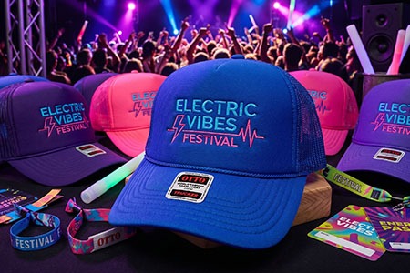 Hats for music concerts or youth oriented events