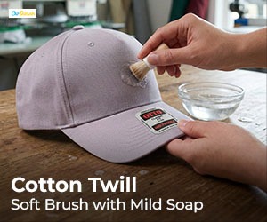 How to clean cotton twill hats
