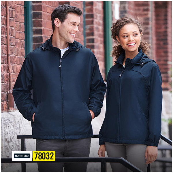 North End 78032 navy soft shell jacket for men and women lightweight water resistant outerwear
