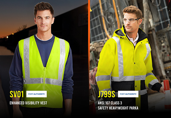 Shop Port Authority High-Visibility Jackets and Vests Wholesale From ShirtsBargain