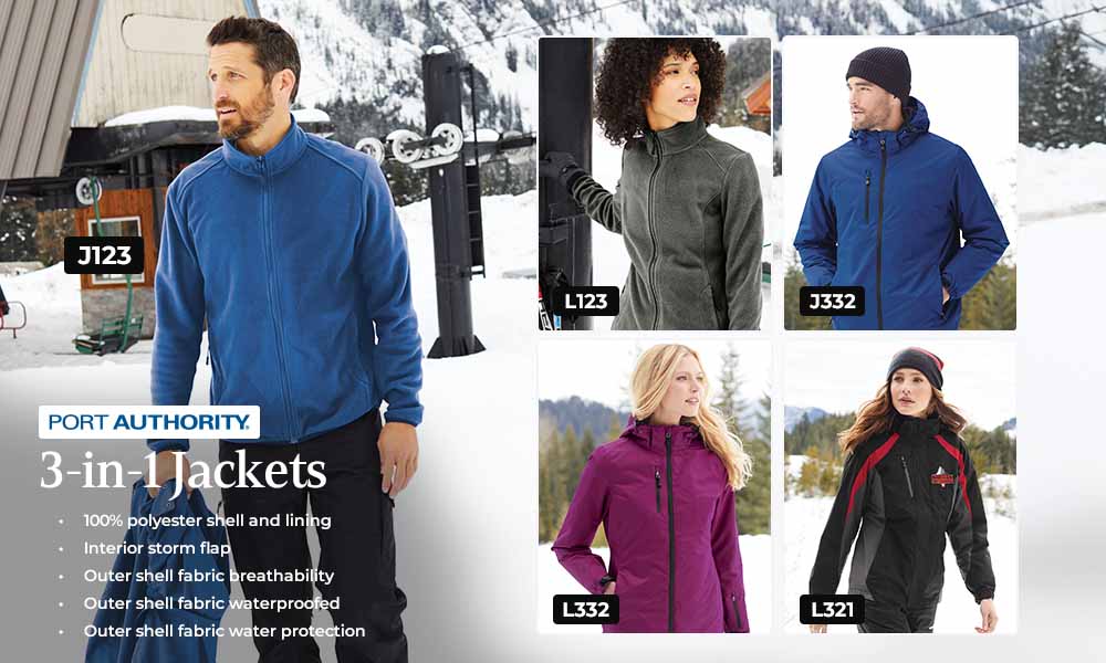 Shop 3 in 1 Port Authority Jackets Wholesale Shop 3 in 1 Port Authority Jackets Wholesale