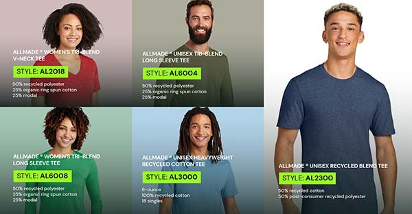 Shop Allmade Recycled T-Shirts Wholesale