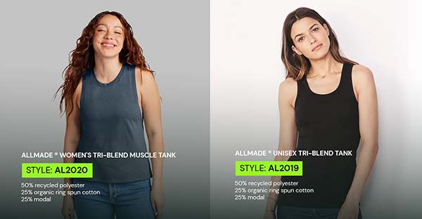 Shop Allmade Recycled Tanktops Wholesale