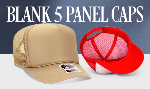 Shop 5 Panel Caps Wholesale From CapBargain
