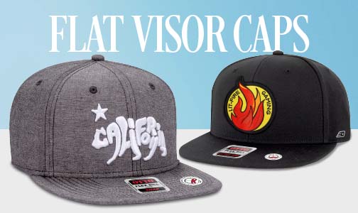 Shop Flat Visor Caps Wholesale From CapBargain