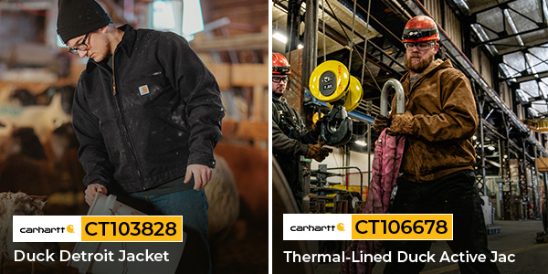 Shop Carhartt Detroit or Duck Active Jackets Wholesale From ShirtsBargain