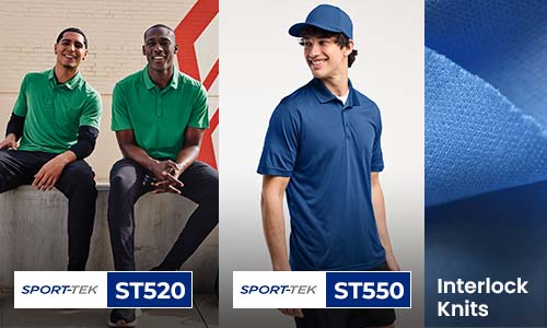 Shop Interlock Knit Sport-Tek Polos Wholesale