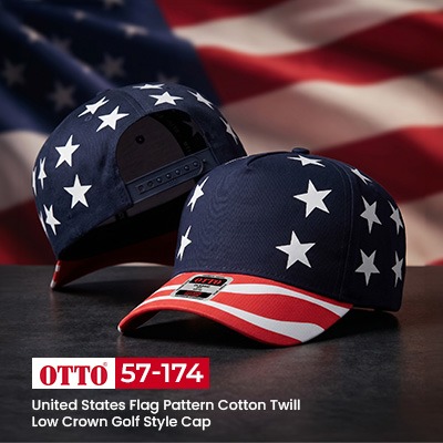 Shop Wholesale OTTO Cap 57-174 Flag Hats From CapBargain