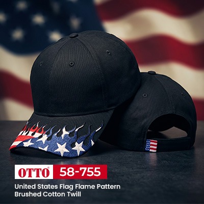 Shop OTTO Cap 58-755 Flag Hats Wholesale From CapBargain