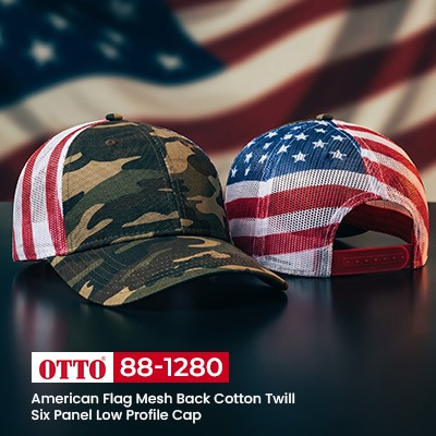 Shop Wholesale OTTO Cap 88-1280 Flag Hats From CapBargain