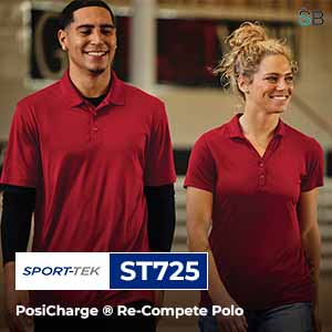 Shop Sport-Tek ST725 Polo Shirts Wholesale From ShirtsBargain