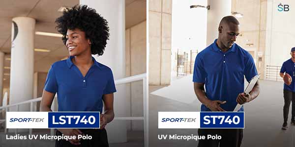 Shop Sport-Tek ST740 Polo Shirts Wholesale From ShirtsBargain