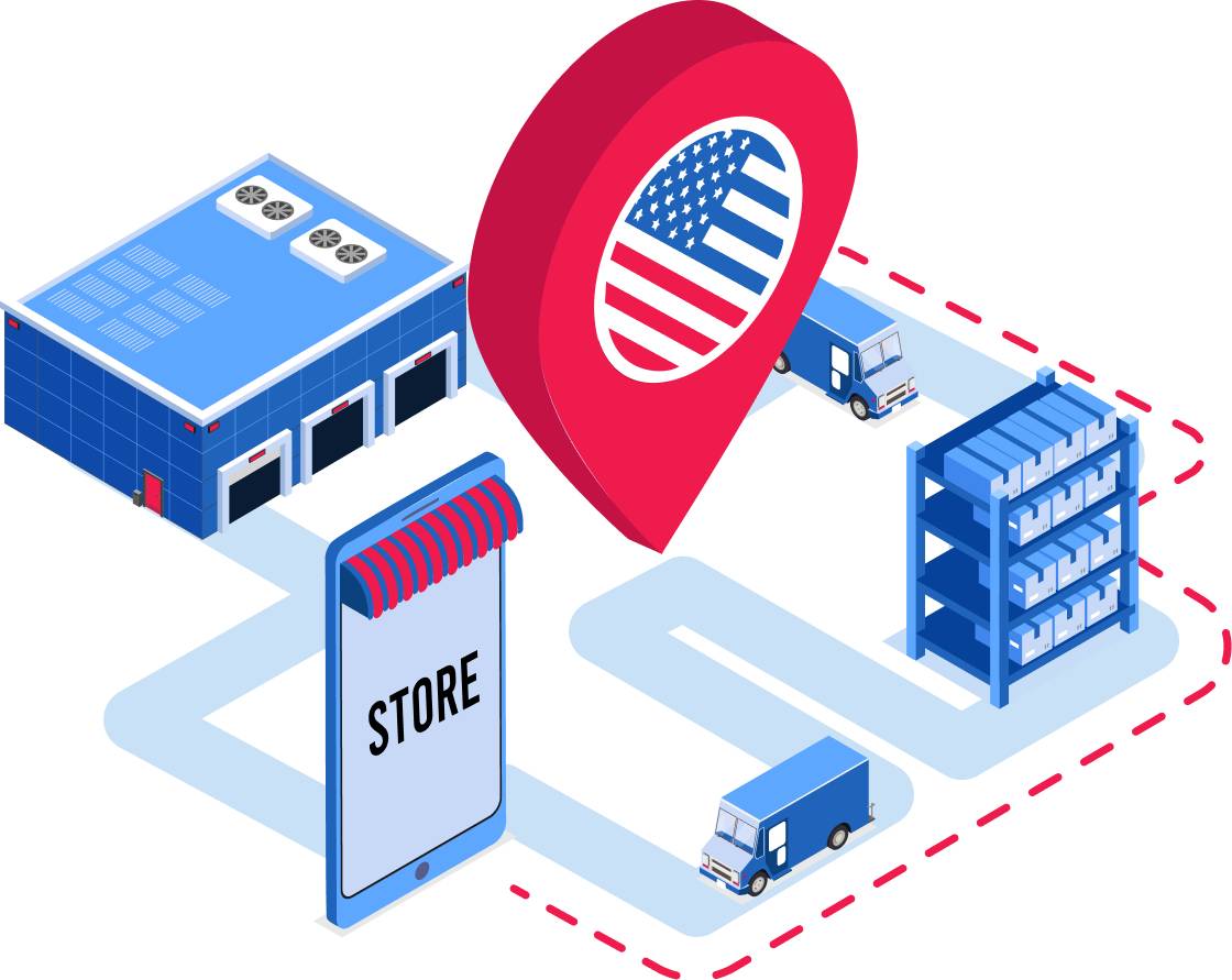 Nationwide 3PL fulfillment network in America