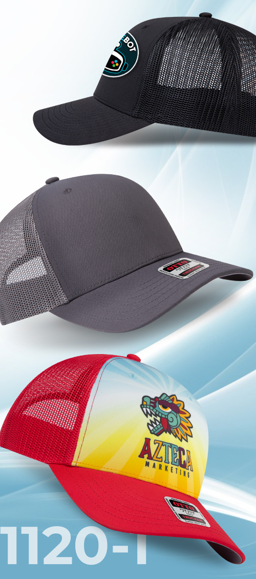 OTTO CAP Seamless 6 Panel Mid Profile Mesh Back Trucker Hat