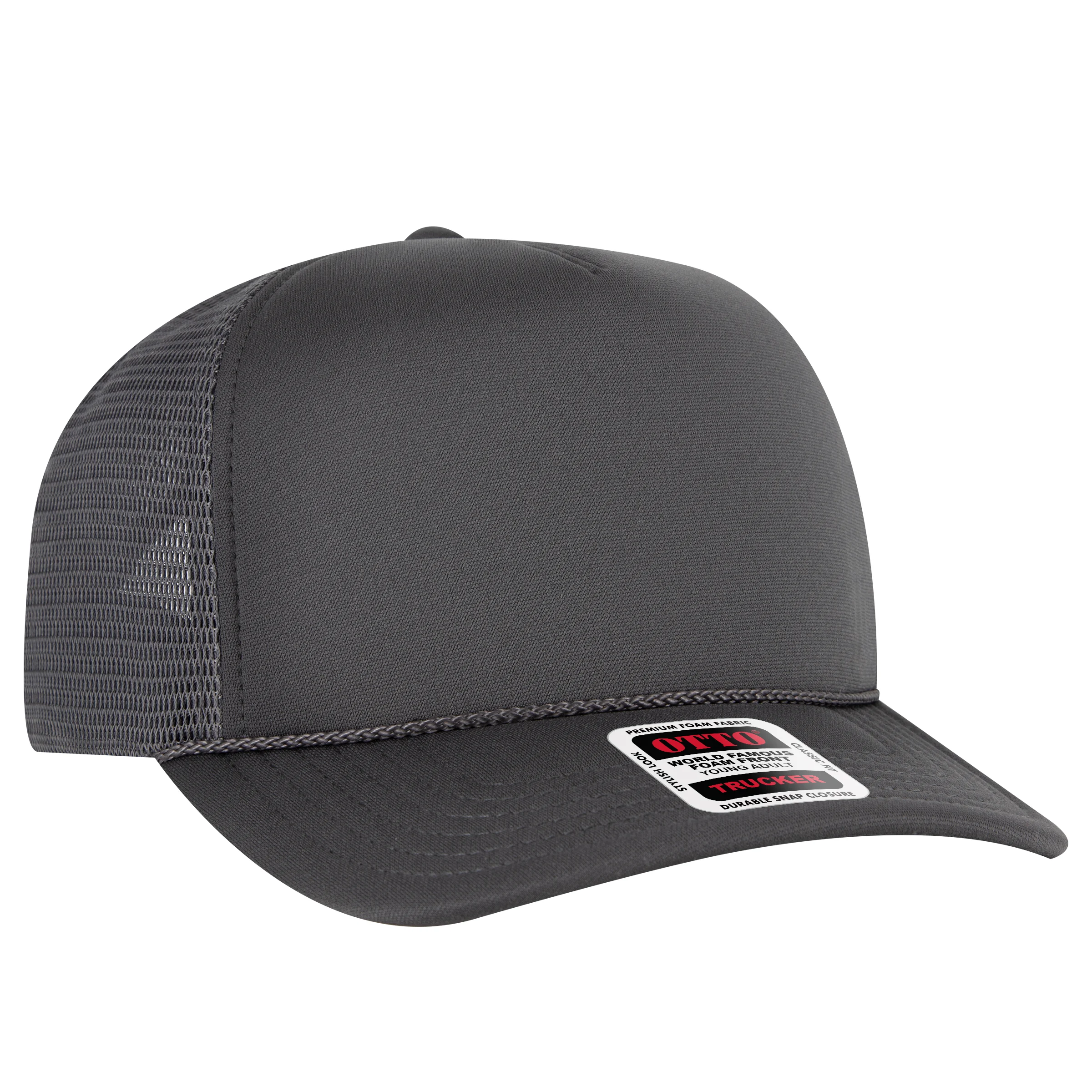 OTTO CAP OTTO COMFY FIT 5 Panel High Crown Mesh Back Trucker Hat