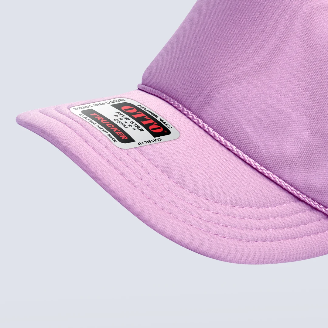 OTTO CAP 5 Panel High Crown Mesh Back Trucker Hat