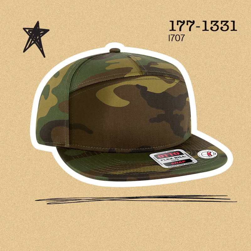 OTTO CAP OTTO SNAP 7 Panel Pro Style Snapback Hat