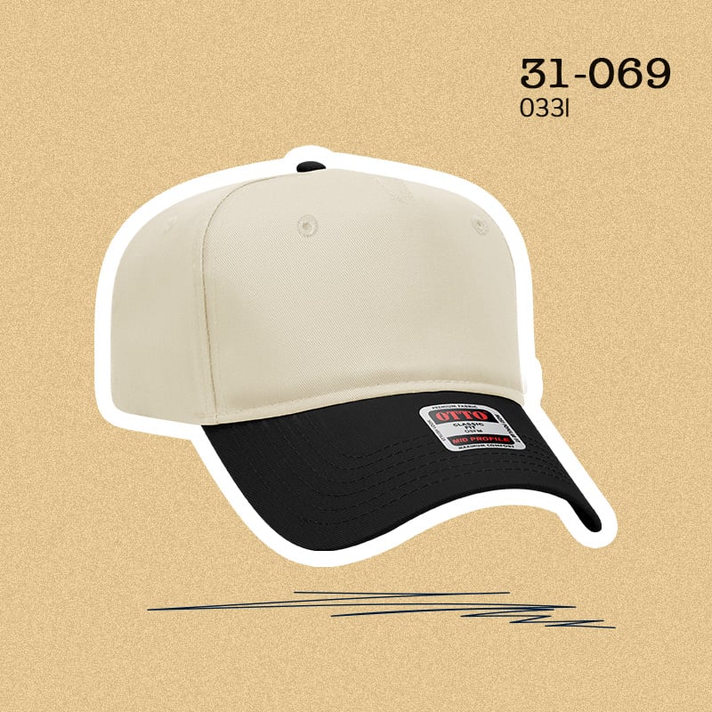 OTTO CAP 5 Panel Mid Profile Baseball Cap