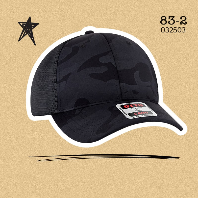 OTTO CAP OTTO COMFY FIT 6 Panel Low Profile Mesh Back Trucker Hat