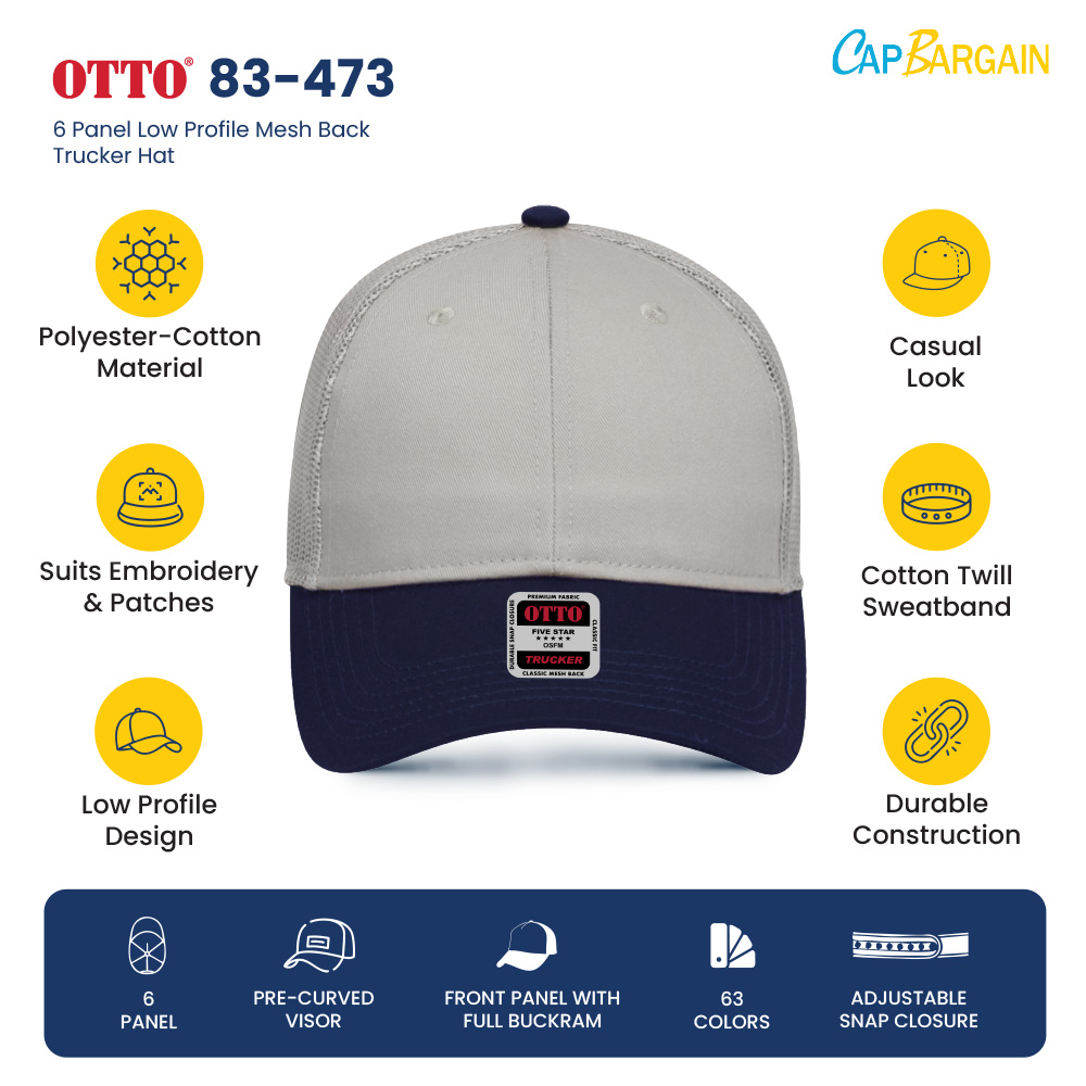 Shop OTTO Cap 83-473 6 Panel Caps Wholesale