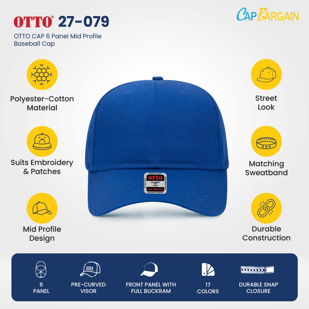 Buy Bulk OTTO CAP 27-079 Baseball Hats Wholesale