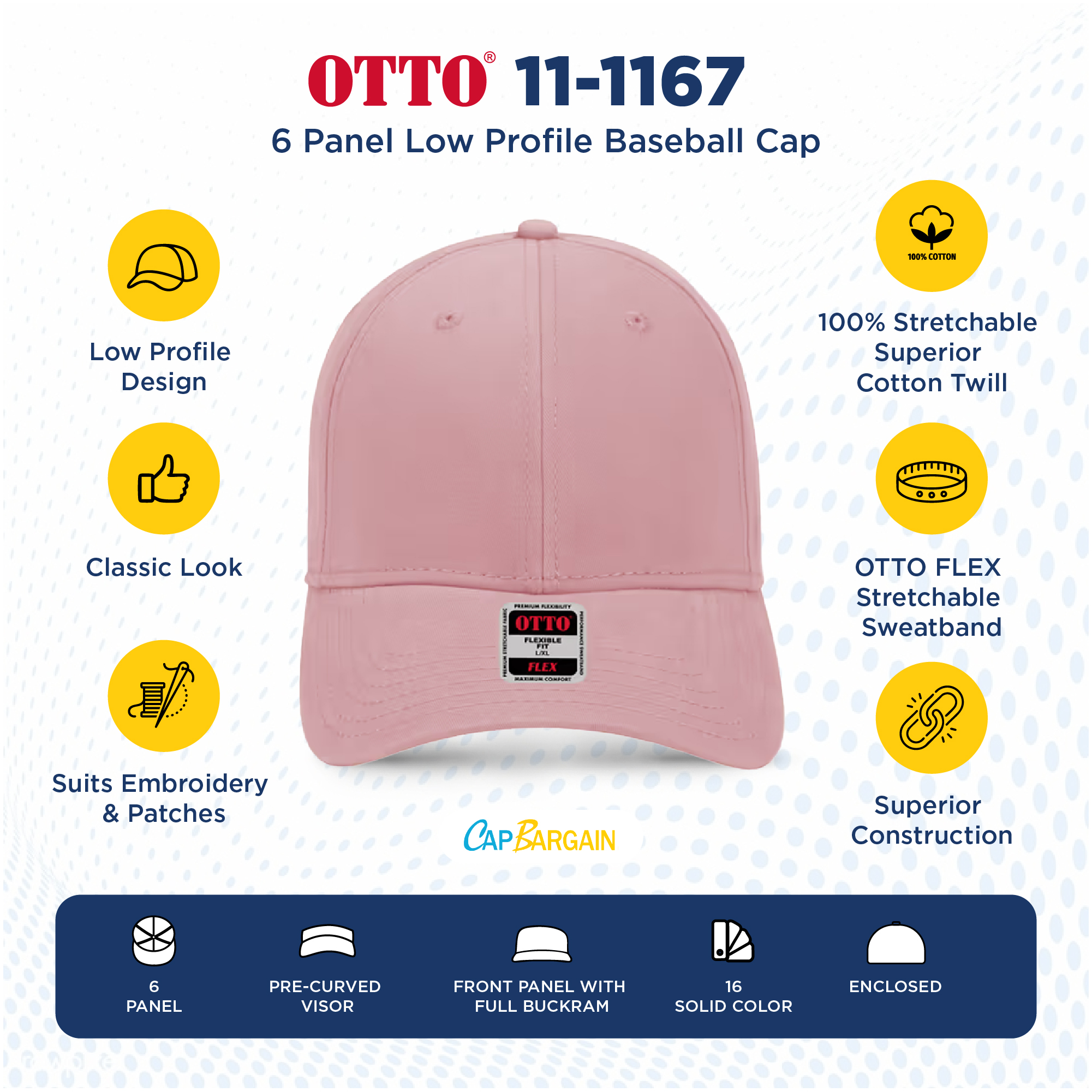 Buy Bulk OTTO CAP 11-1167 | Wholesale OTTO CAP 11-1167 Low/Mid Profile OTTO Flex