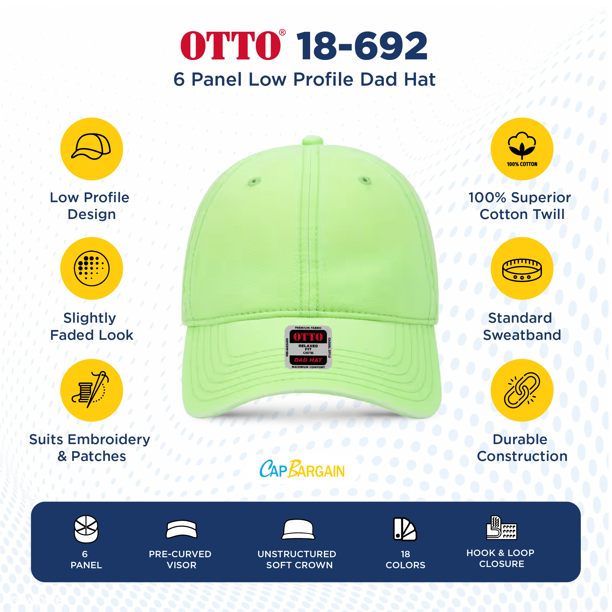 Buy Bulk OTTO CAP 60-662 | Wholesale OTTO CAP 60-662 Sun Visor