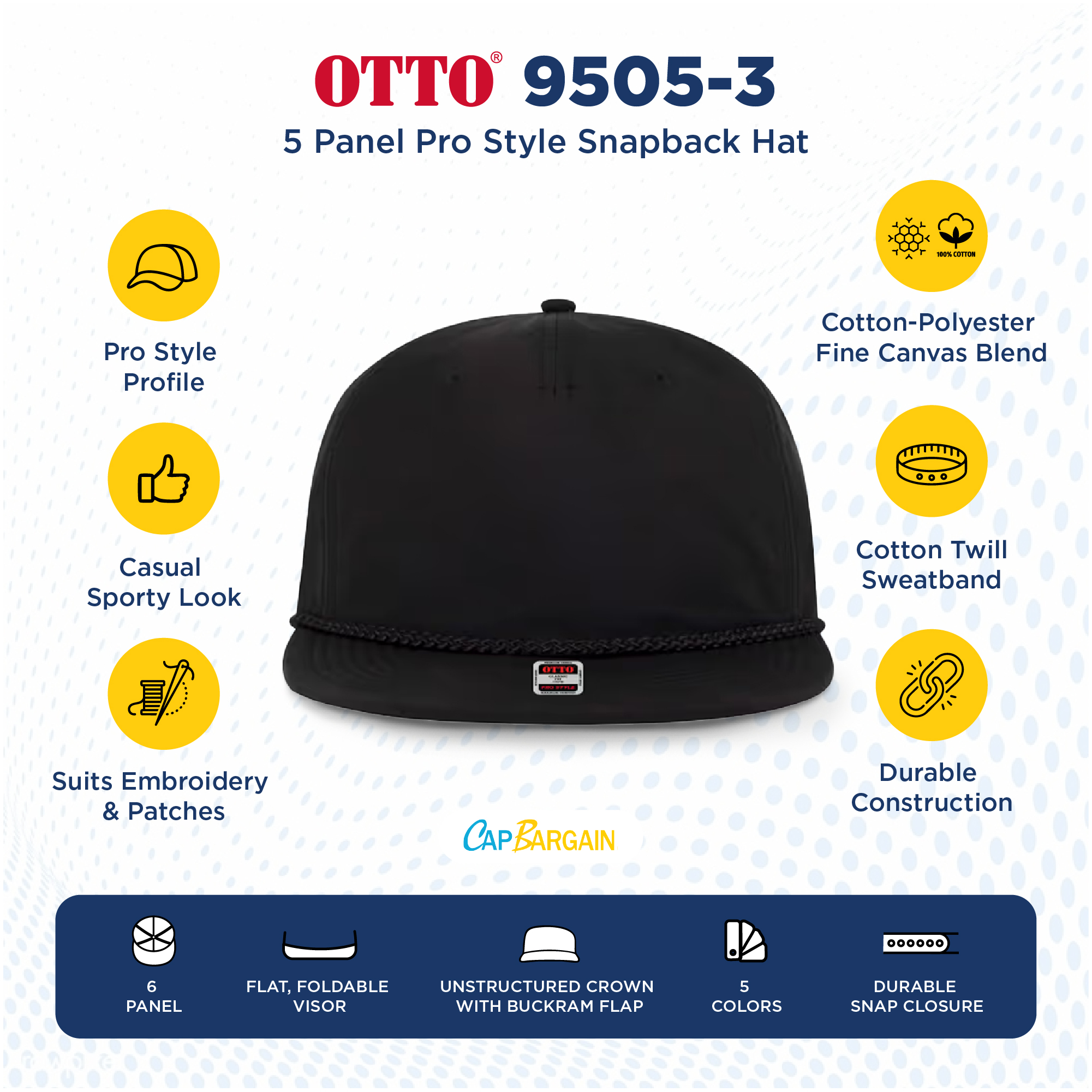Buy Bulk OTTO CAP 9505-3 | Wholesale OTTO CAP 9505-3 Baseball Caps